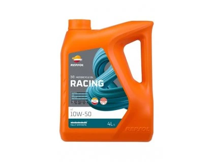 Repsol Racing Oil 10W-50 bulk trade box containing five 4-litre bottles — Anstis Motorsport