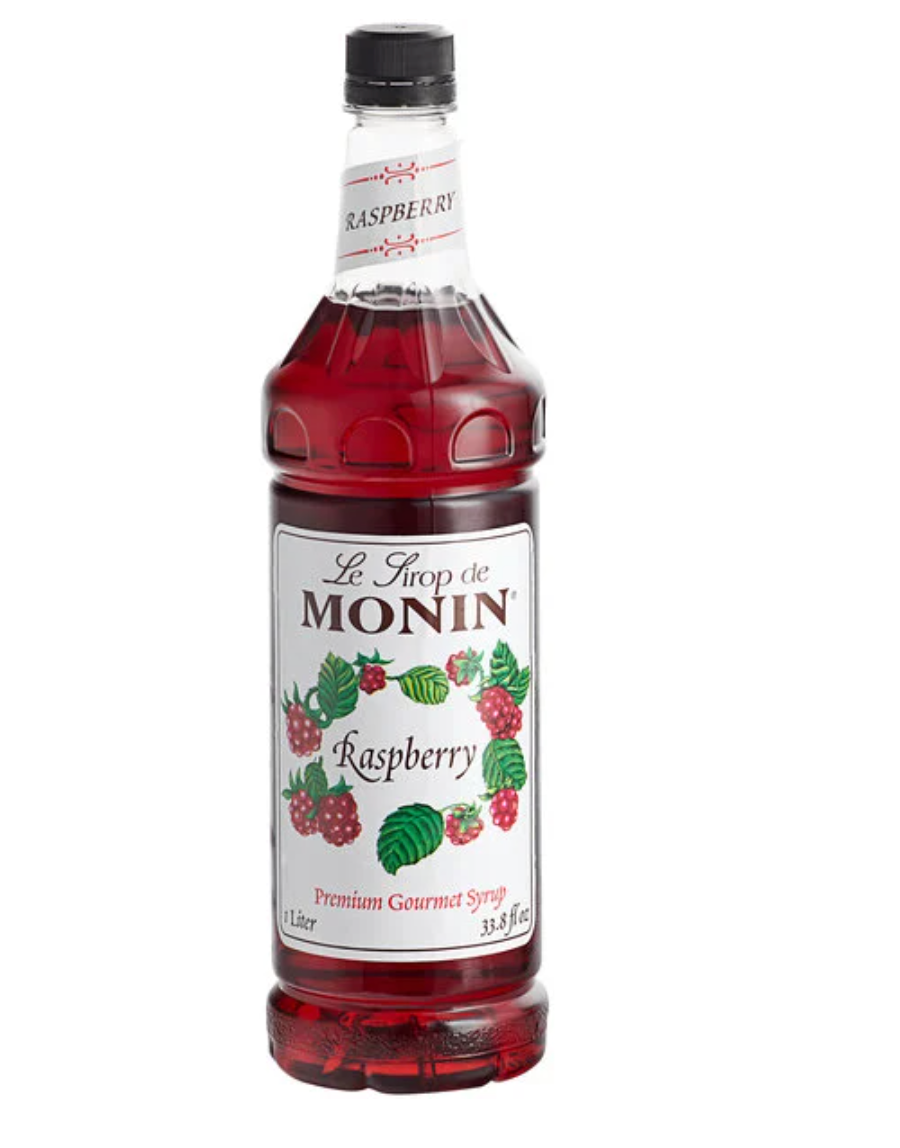 Monin Premium Raspberry Flavoring / Fruit Syrup 1 Liter