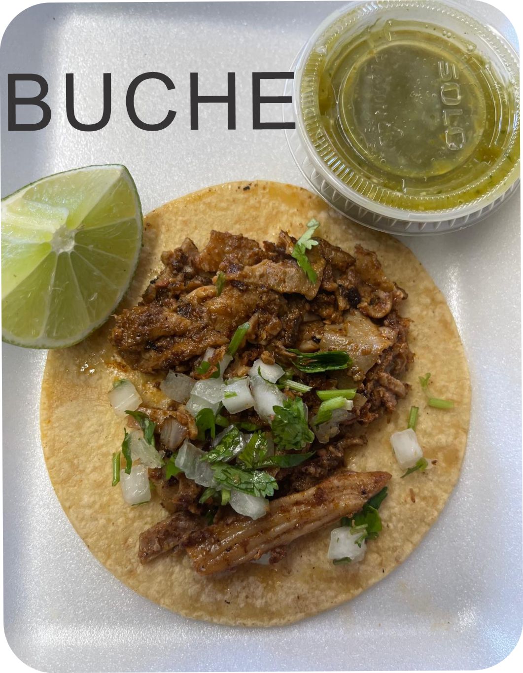 Combo 2: Tacos de Buche from Tacos del Valle