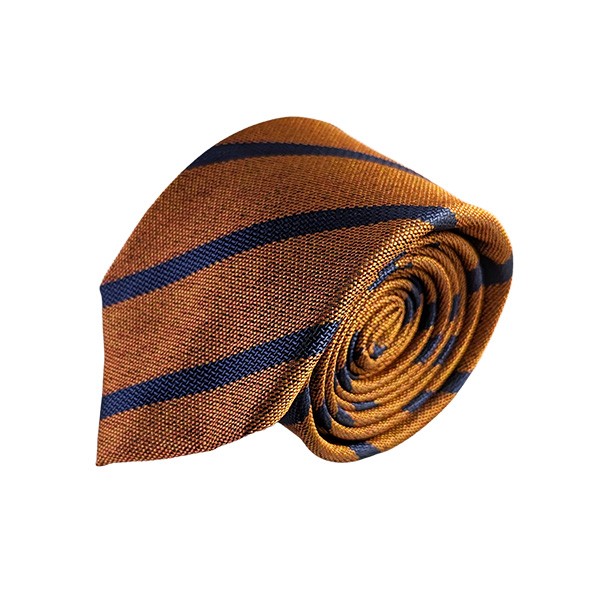 150 X 7 Cm Orange Blue Diagonal Stripe Tie