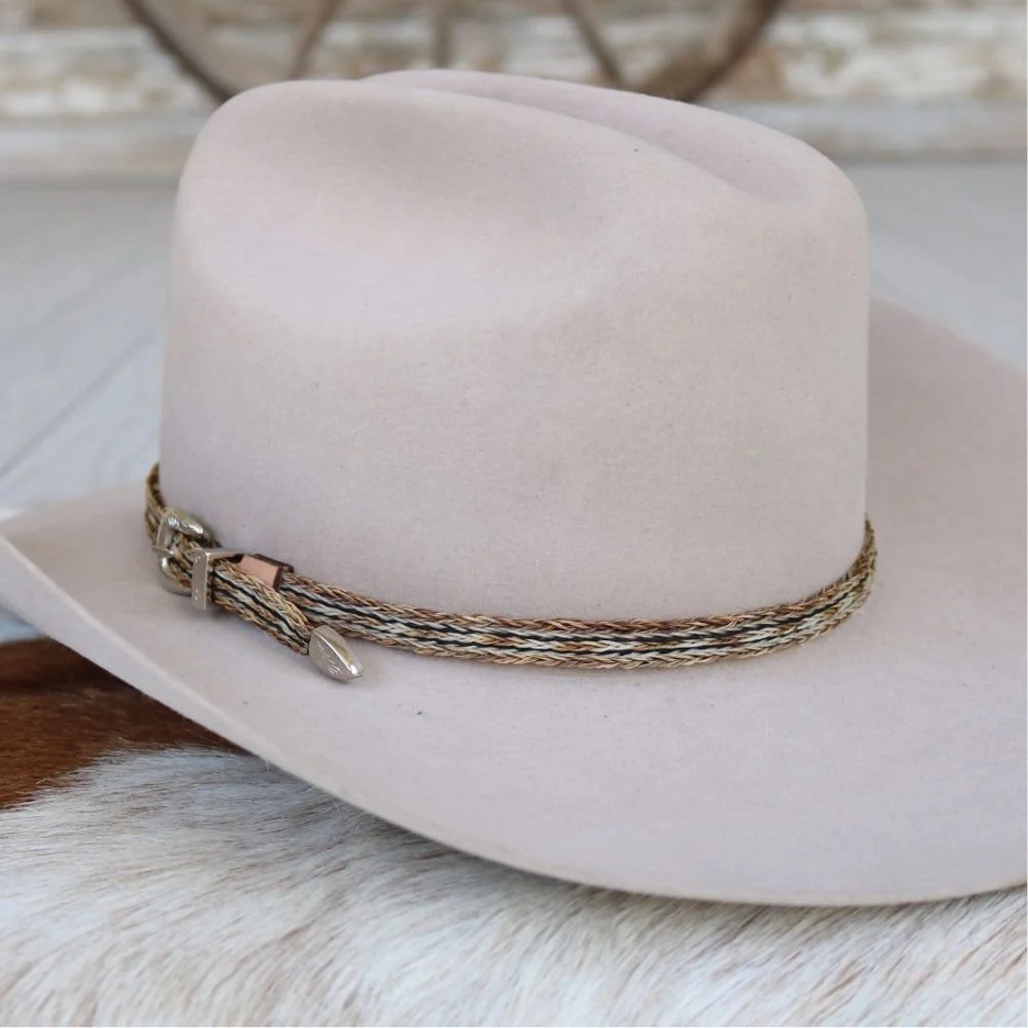 Willow Horsehair 5 Strand Braided Buckle Hat Band - Highline