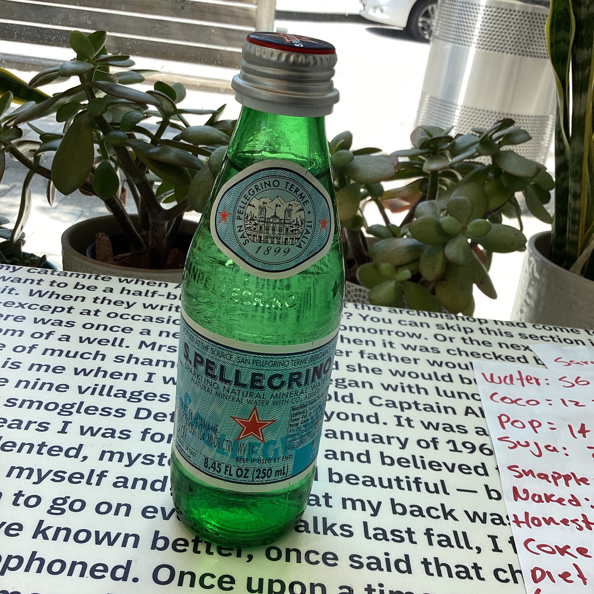 San Pellegrino water small