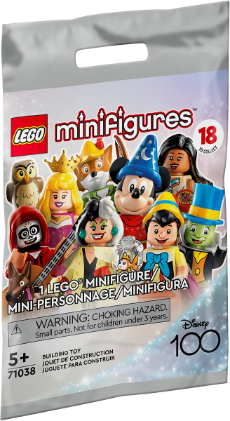 71038 Minifigure, Disney 100 (Complete Random Set of 1 Minifigure)