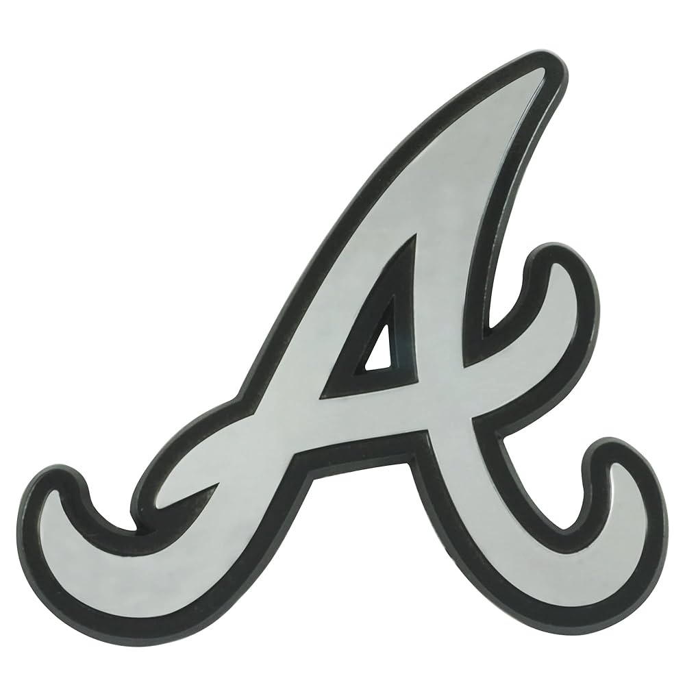 Atlanta Braves Premium Chrome Auto Emblem