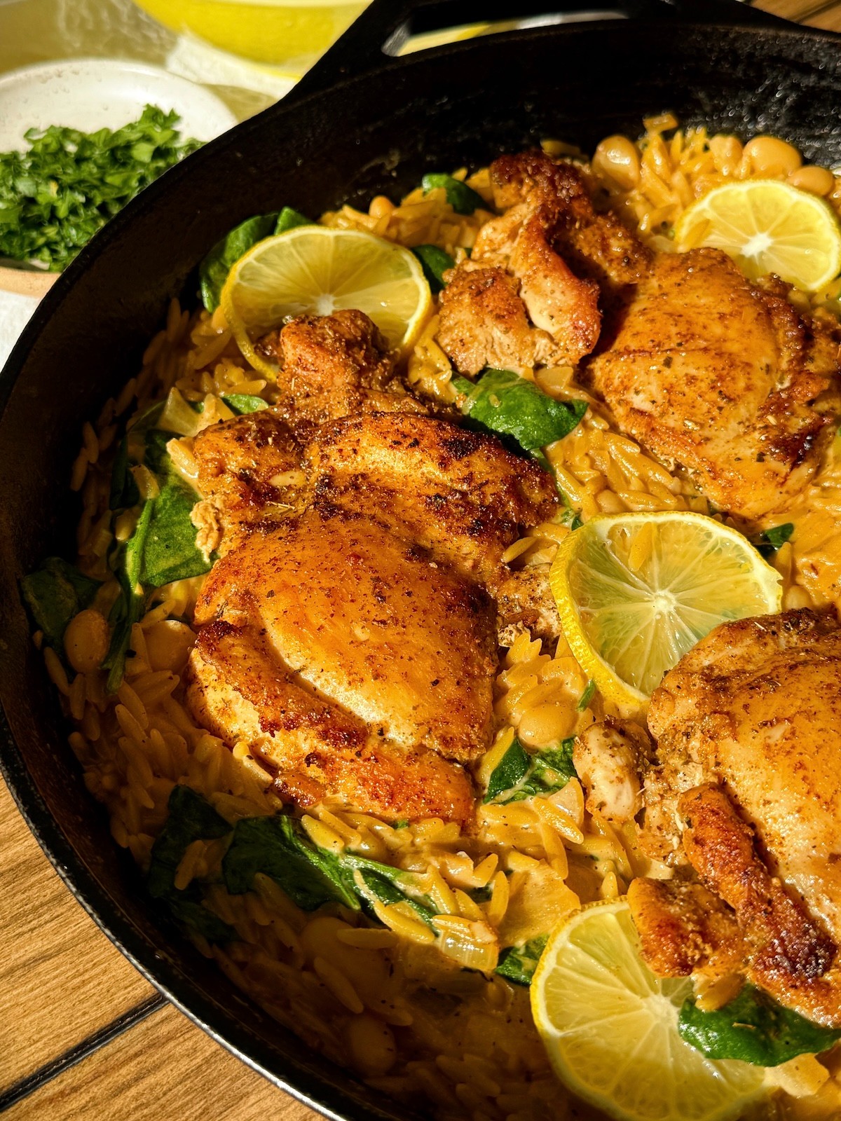 Lemon chicken Over rice