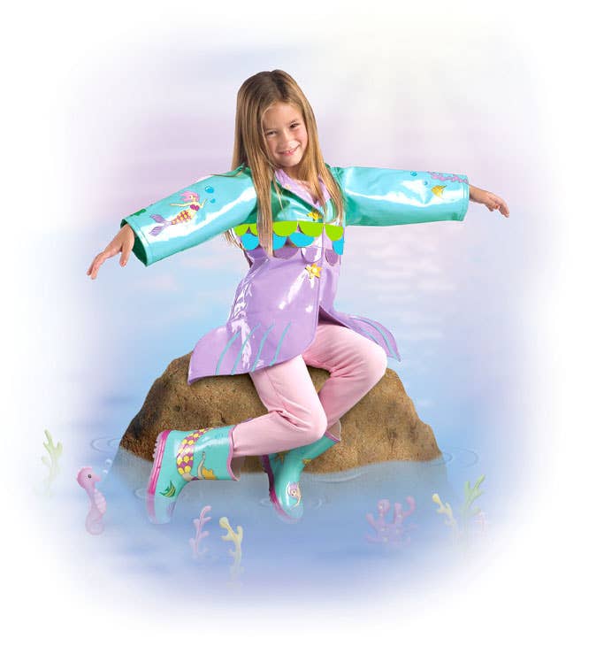 Kidorable Mermaid Raincoat/Jacket with Kidorable Hangers