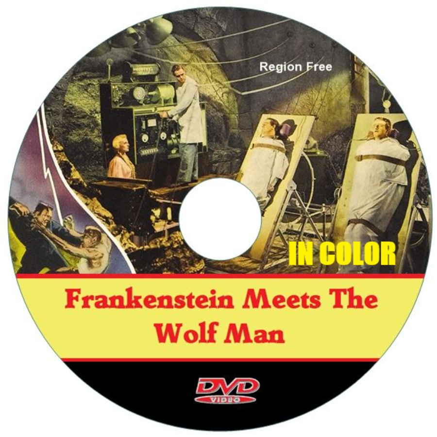 Frankenstein Meets The Wolf Man in Color DVD