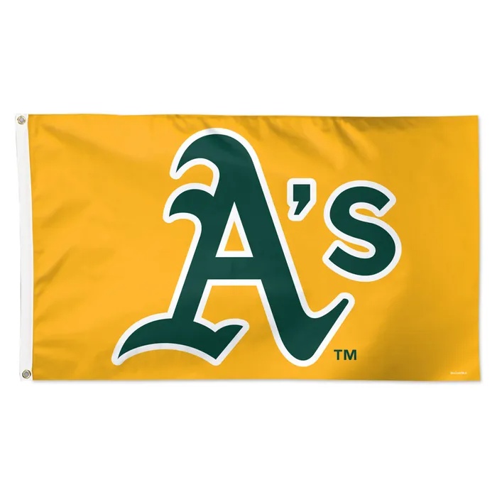 Oakland Athletics Deluxe Yellow Flag 3x5'