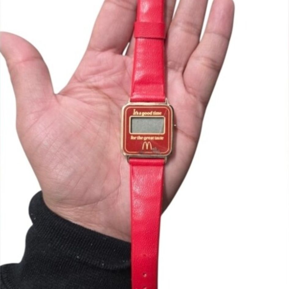 Vintage McDonald's Red Digital Watch Not Tested