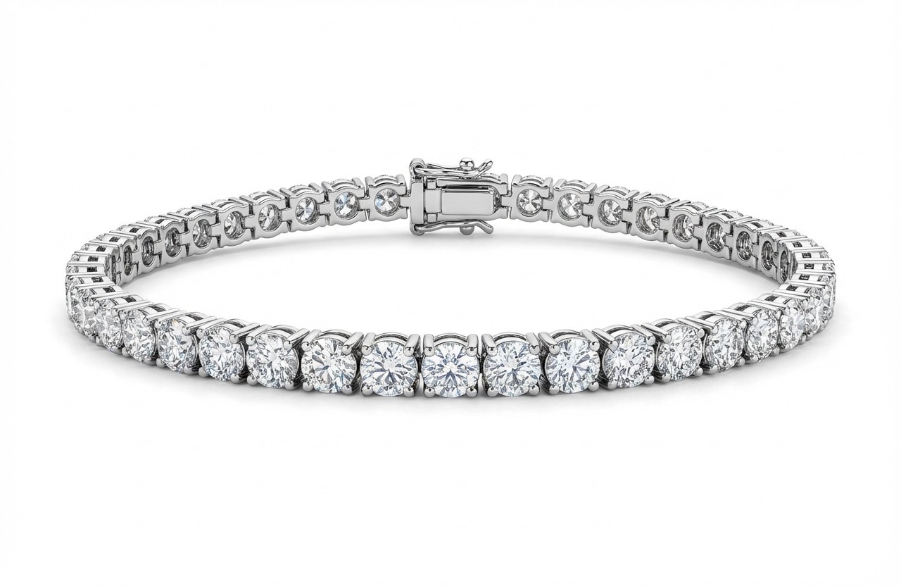 8.14ct Diamond Tennis Bracelet – 7”
