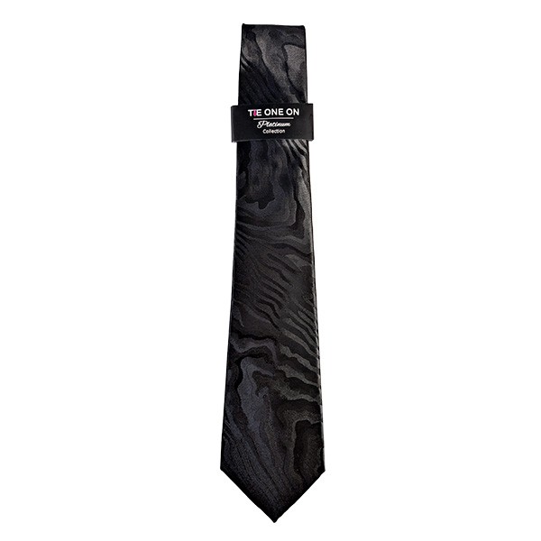 150 X 7 Cm Wood Grain Black Tie