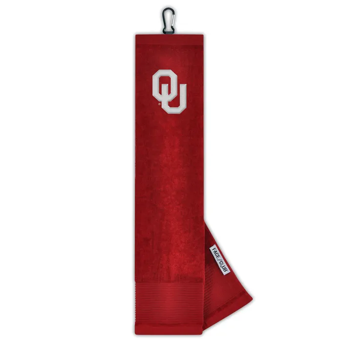 Oklahoma Sooners Embroidered Golf Towel 16x22"