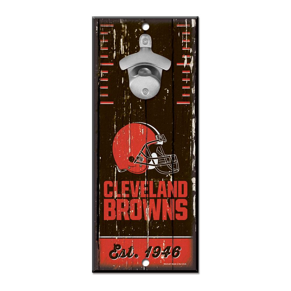 Cleveland Browns Wood Bottle Opener 5x11"