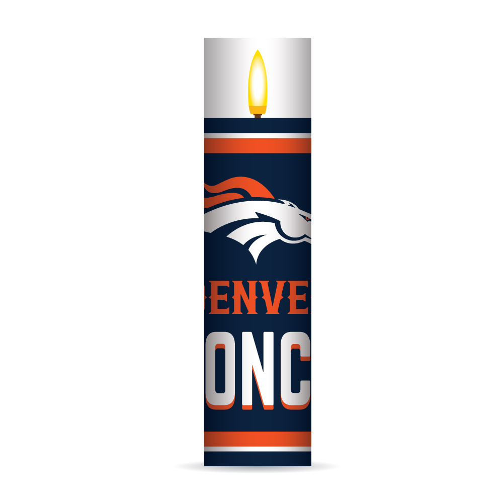 Denver Broncos Electronic Candle