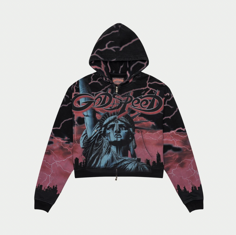 GODSPEED Voltage Zip Hoodie (Red) (Voltage-Zip-Hoodie-Red)