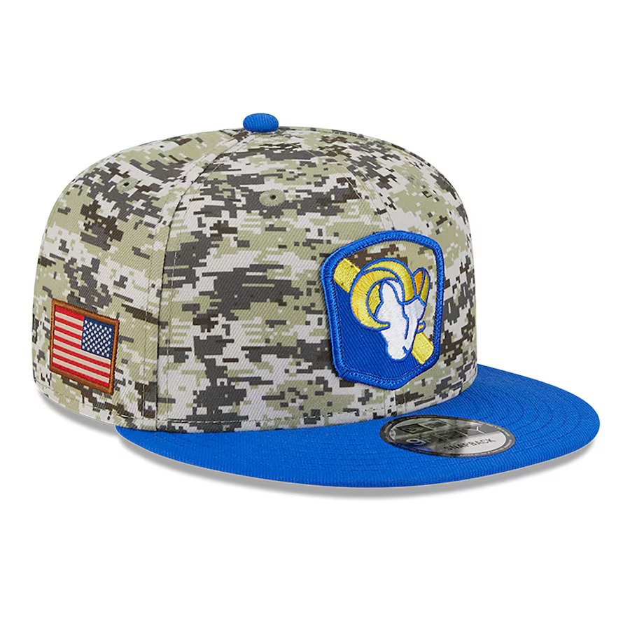 Los Angeles Rams 2023 New Era Salute to Service Snapback Hat
