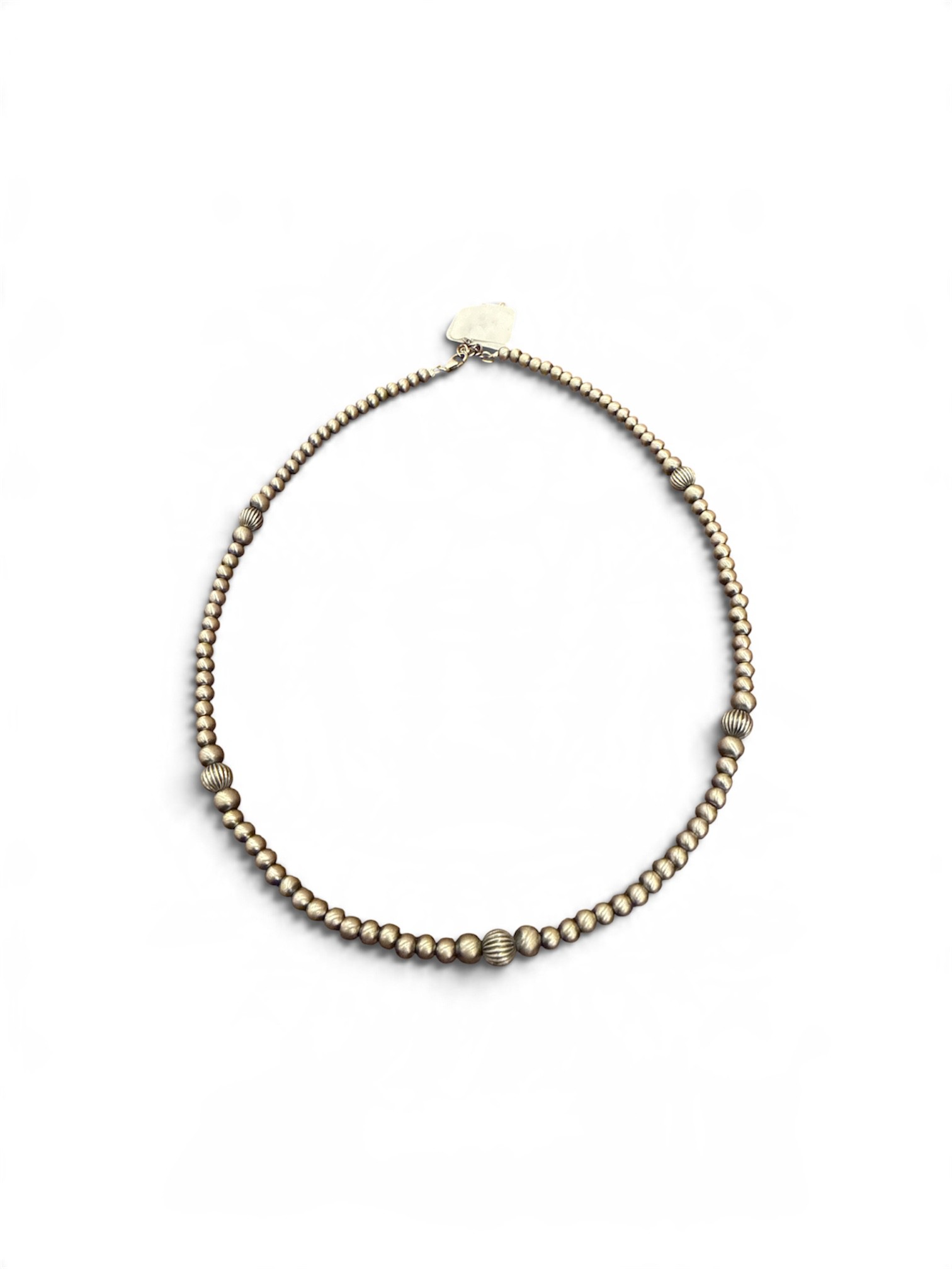 Durango Darlings - Navajo Necklace Silver Graduated Beads