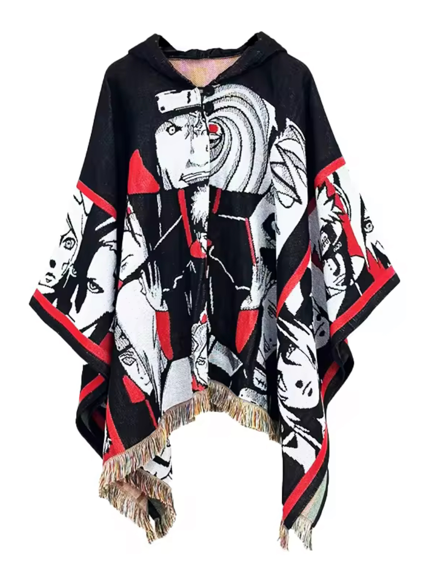 Poncho Anime Hoodie Blanket, image 4
