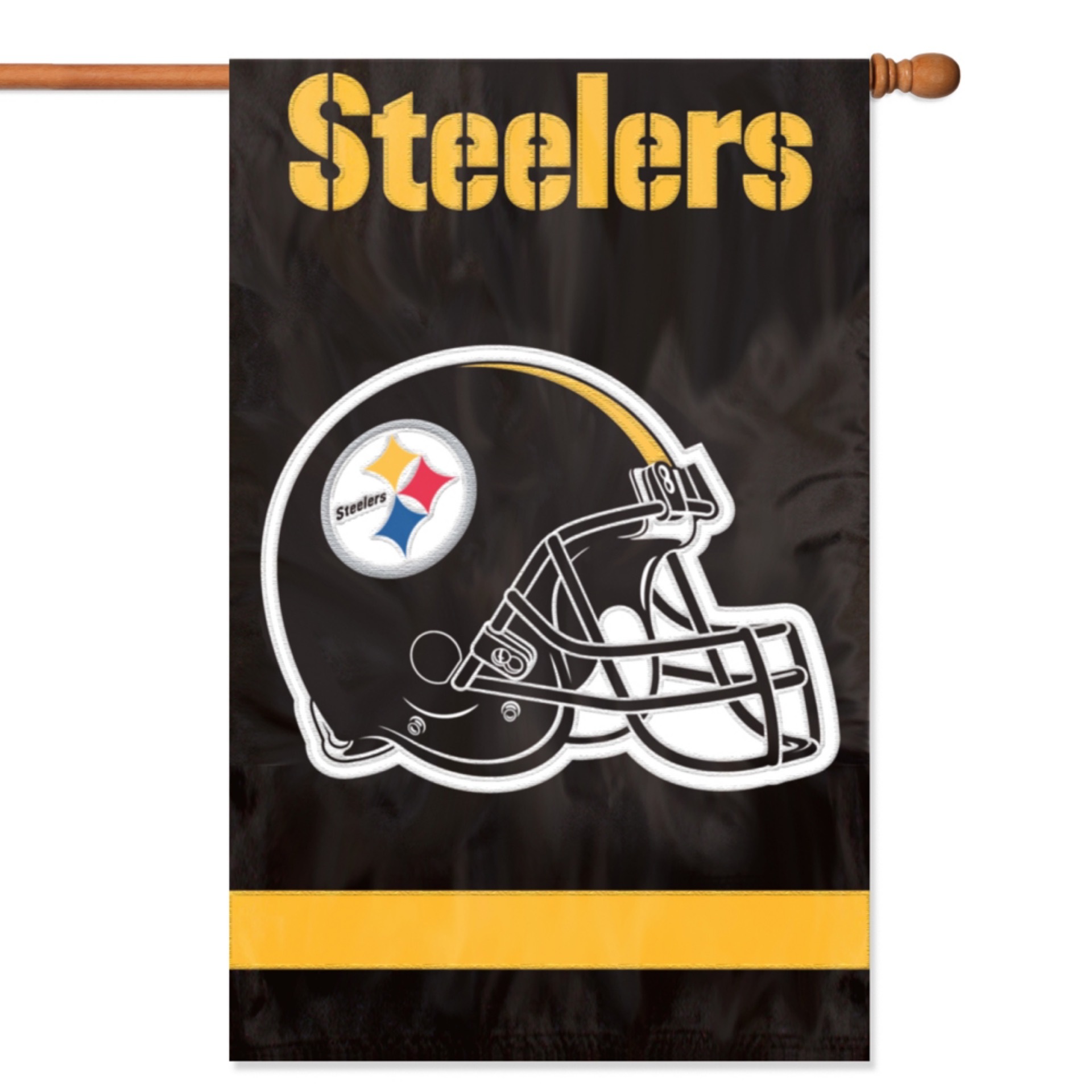 Pittsburgh Steelers Embroidered 2-Sided Banner 28x44"