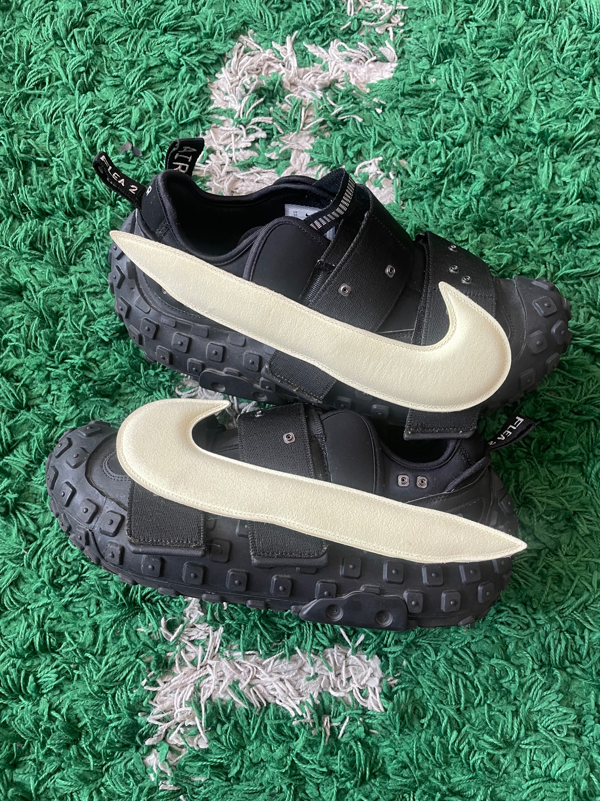 Nike air flea 2 x cactus plant flea market (black alabaster) size 10 (used)