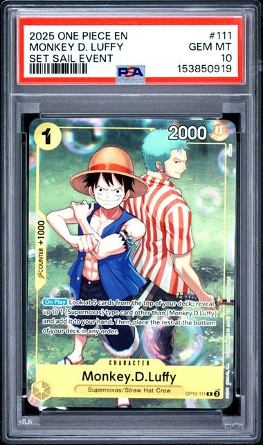 MONKEY D. LUFFY SET SAIL EVENT 2025 ONE PIECE PROMOS #111