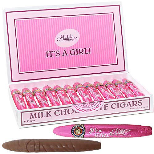 Madelaine Milk Chocolate Cigars It's a Girl Baby Shower 24 COUNT