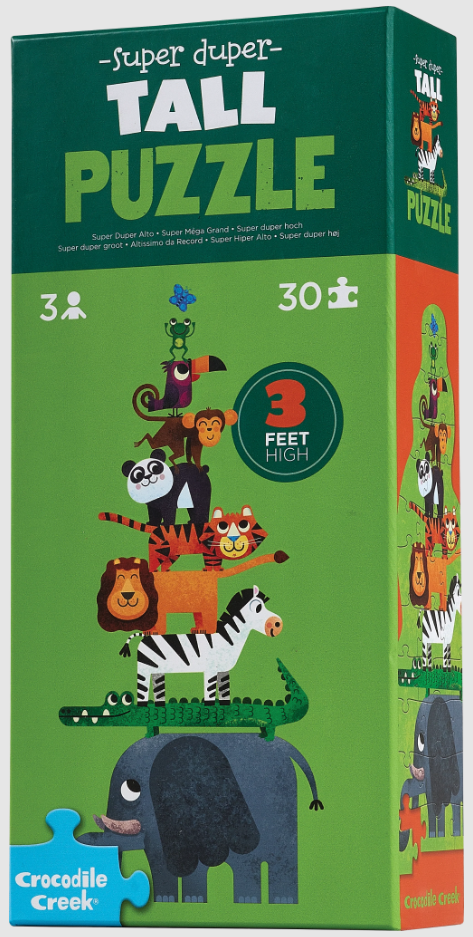 Crocodile Creek 30 Piece Super Duper Tall Puzzle | Jungle