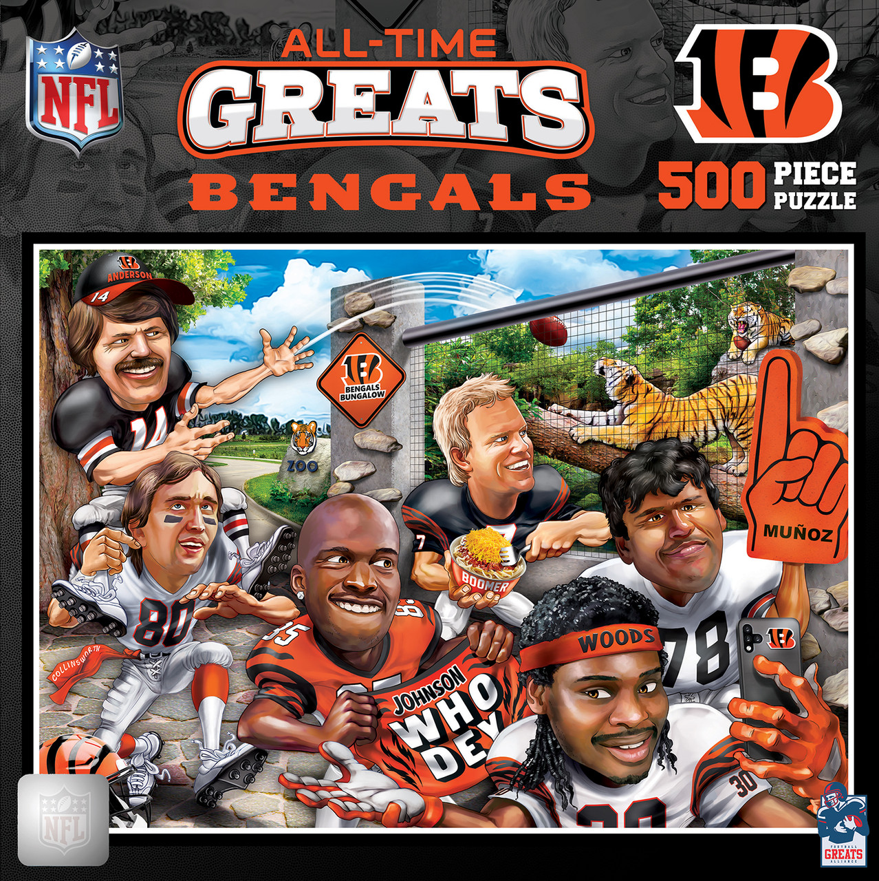 Cincinnati Bengals All-Time Greats Puzzle 500ct