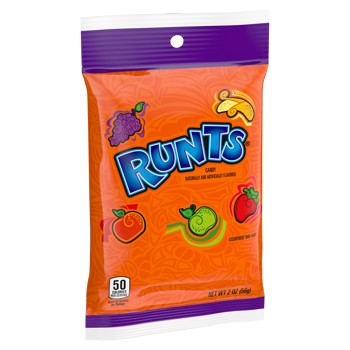 Runts Nostalgic Hard Fruit Candy Pocket Pack 2oz 12ct