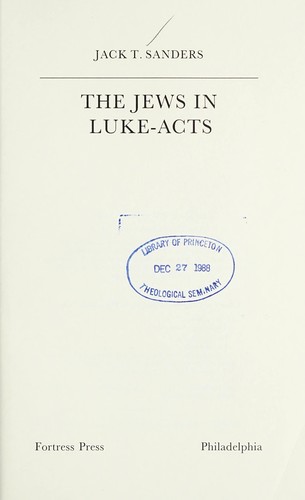 Cover of The Jews in Luke-Acts