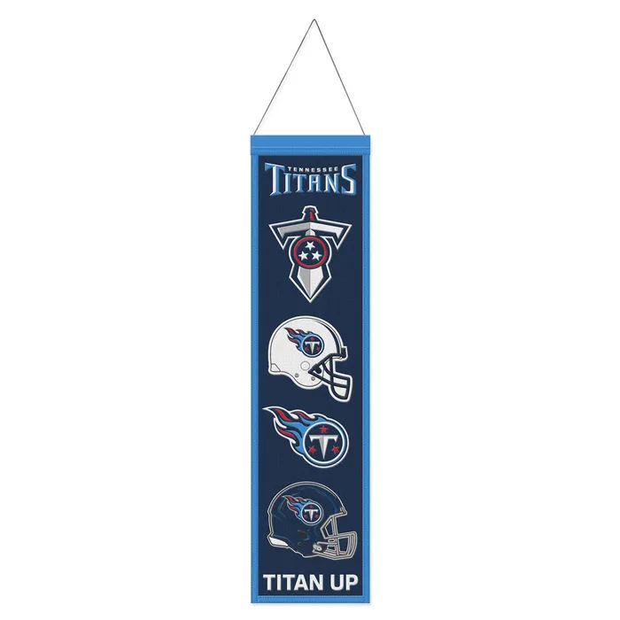 Tennessee Titans Wool Evolution Banner 8x32"
