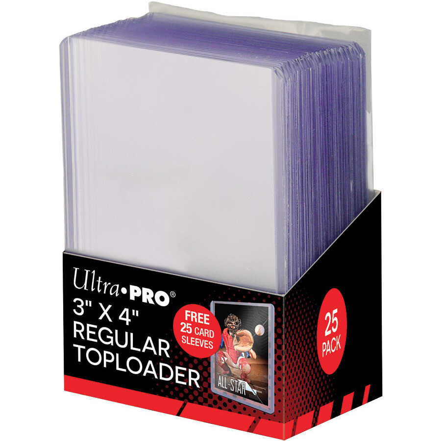 Ultra Pro Card Toploaders Box with Soft Sleeves 25ct