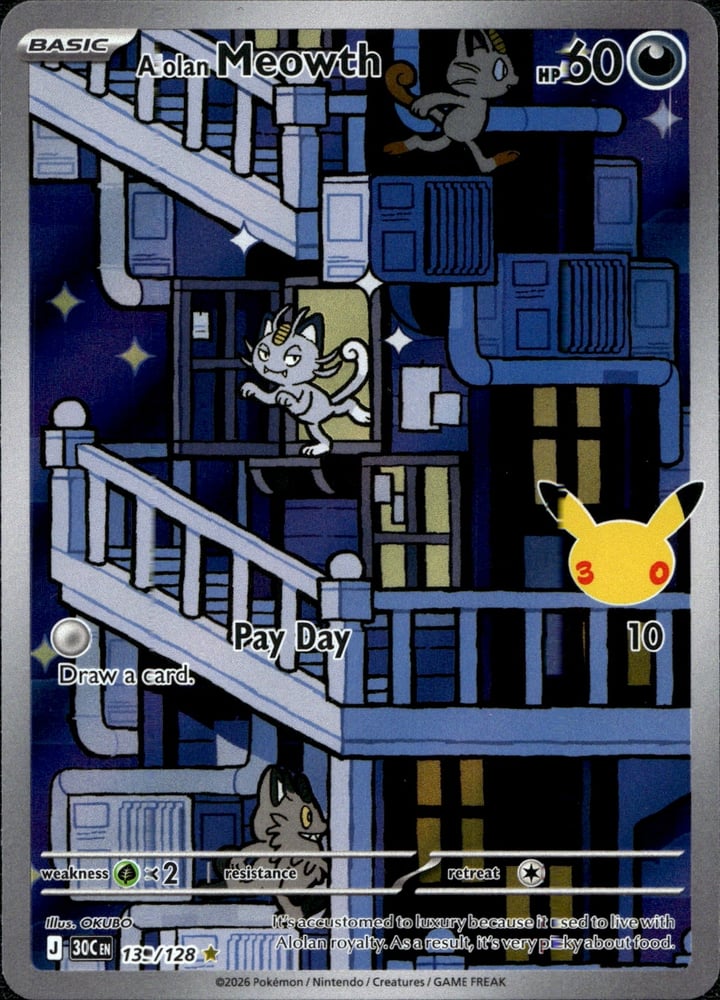 Alolan Meowth - 30TH 139/128