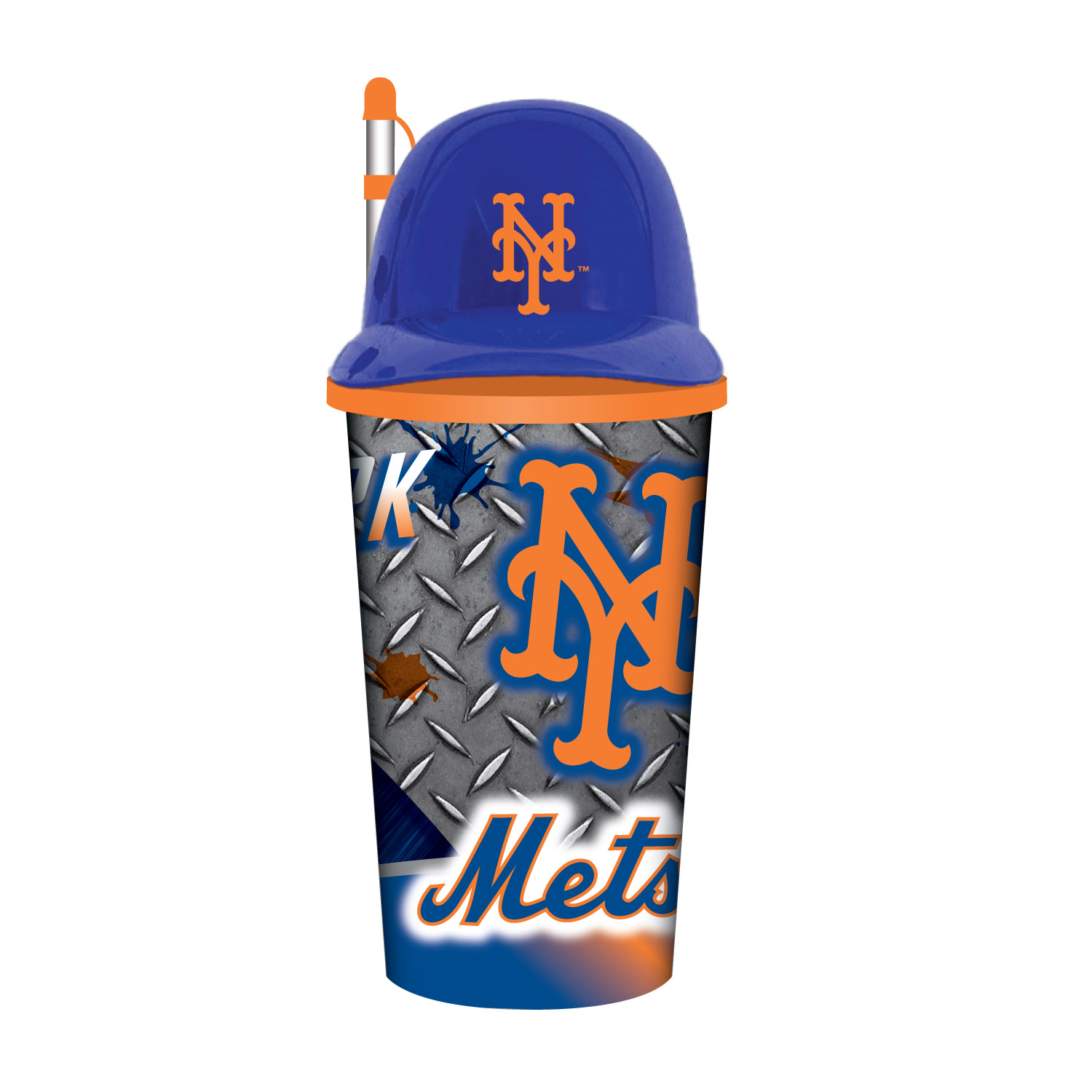 New York Mets Helmet Cup with Straw 32oz