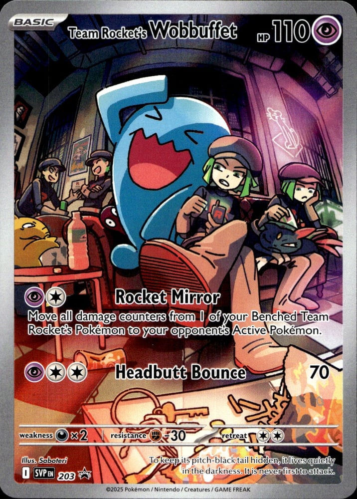 Team Rocket's Wobbuffet - SVP 203/225
