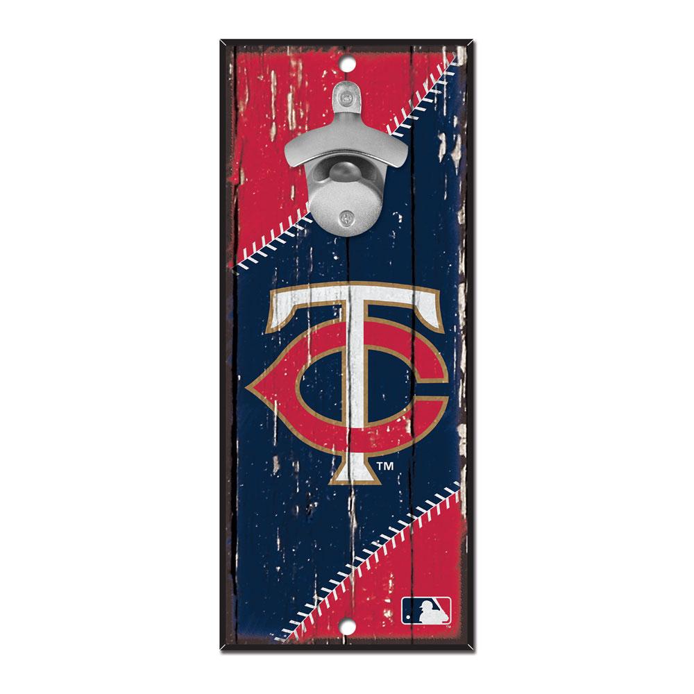 Minnesota Twins Wood Bottle Opener 5x11"