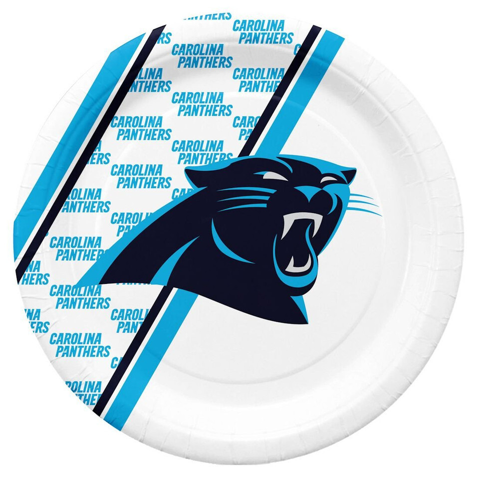 Carolina Panthers Paper Plates