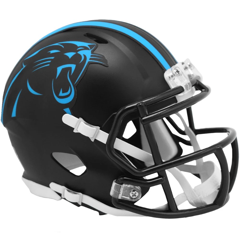 Carolina Panthers Riddell Speed Black Alternate Mini Helmet