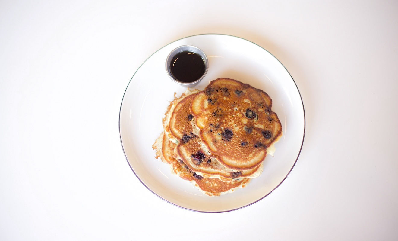 Wild Blueberry Pancakes — Organic maple syrup