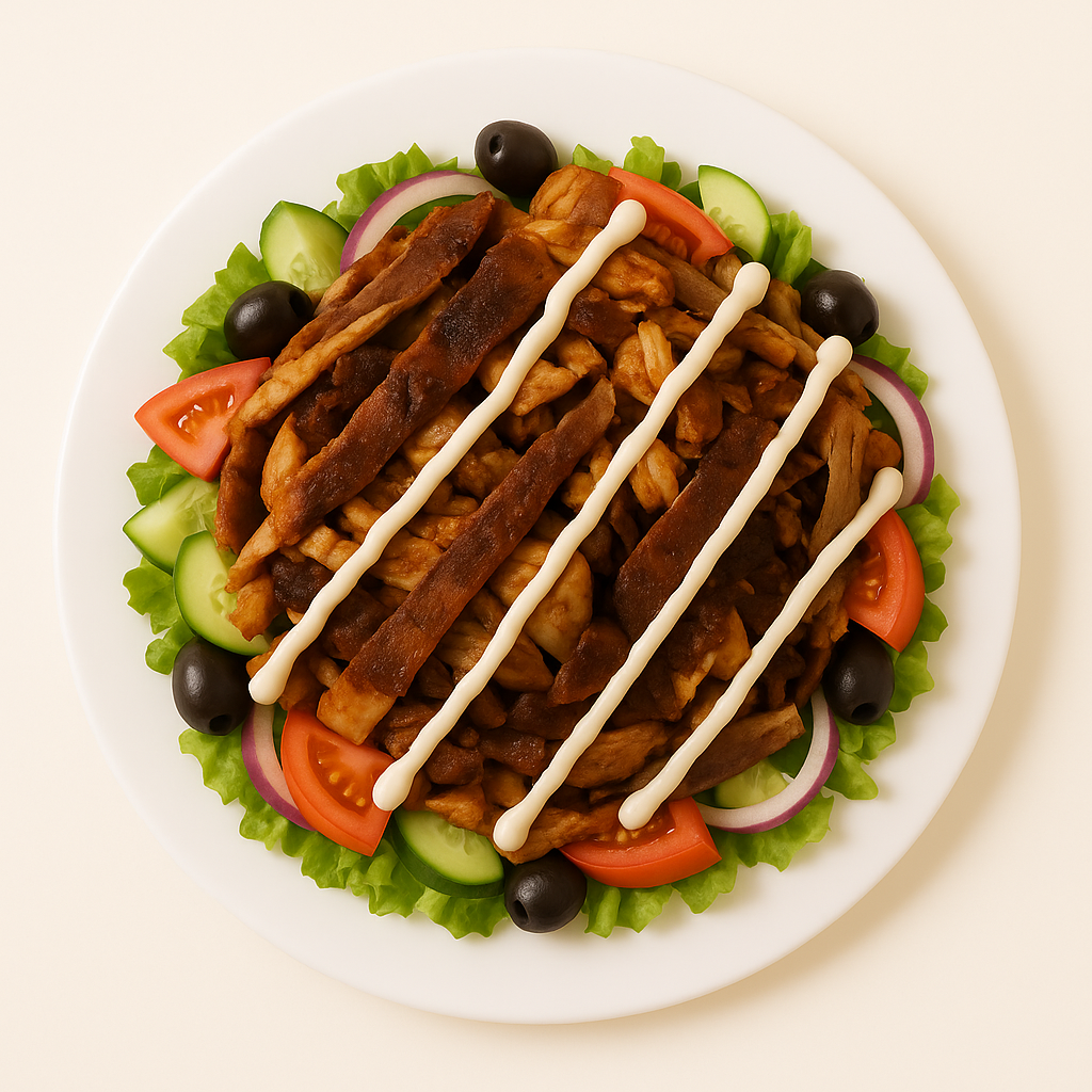 Alley Ultimate on Salad (Chicken, Gyro and Beef)