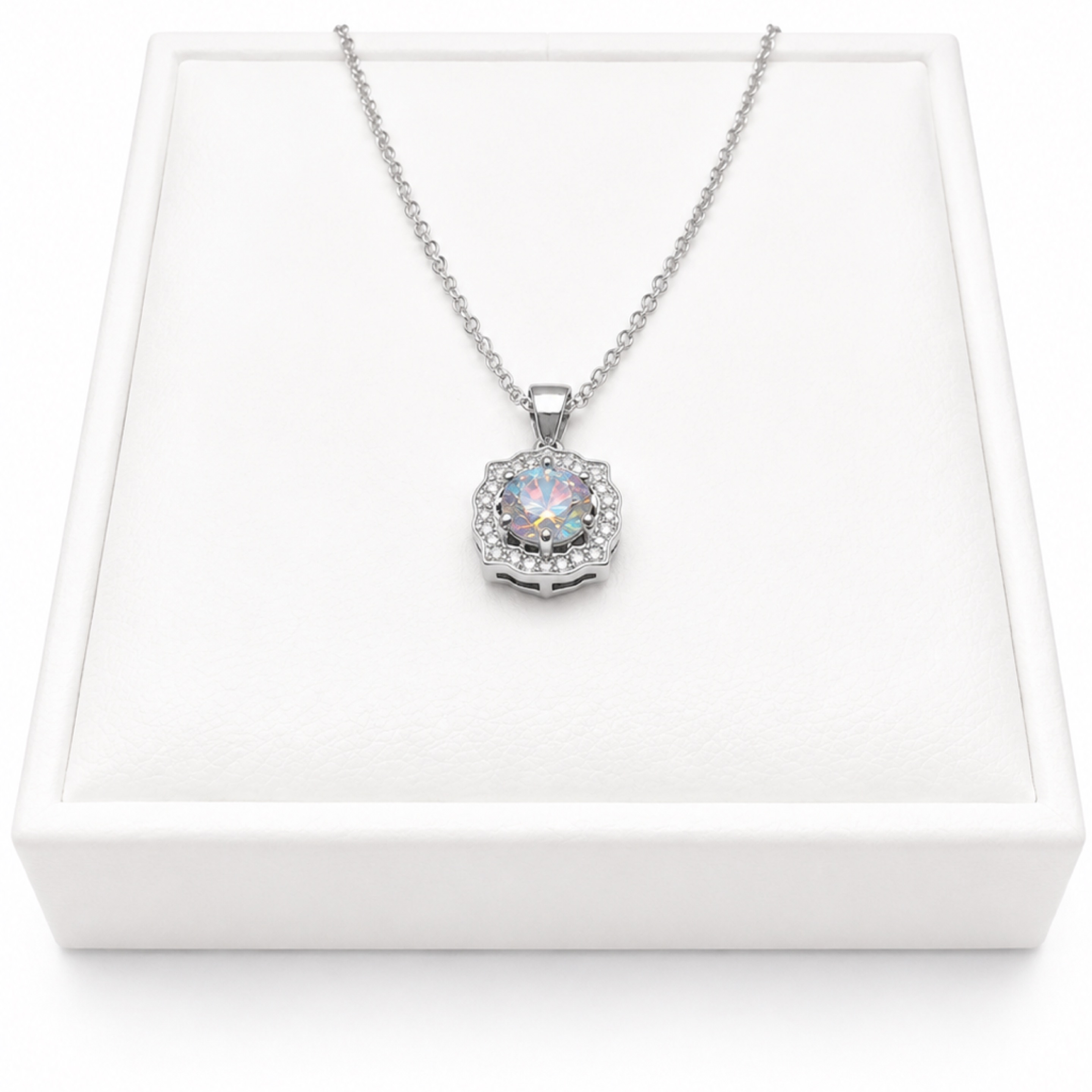 Moissanite Large Stone  Pendant/Necklace 