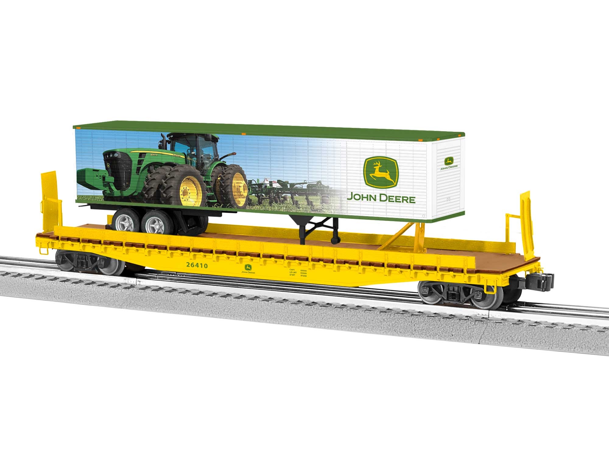 John Deere 50' Flatcar W/ Trailer LP84898 2326410