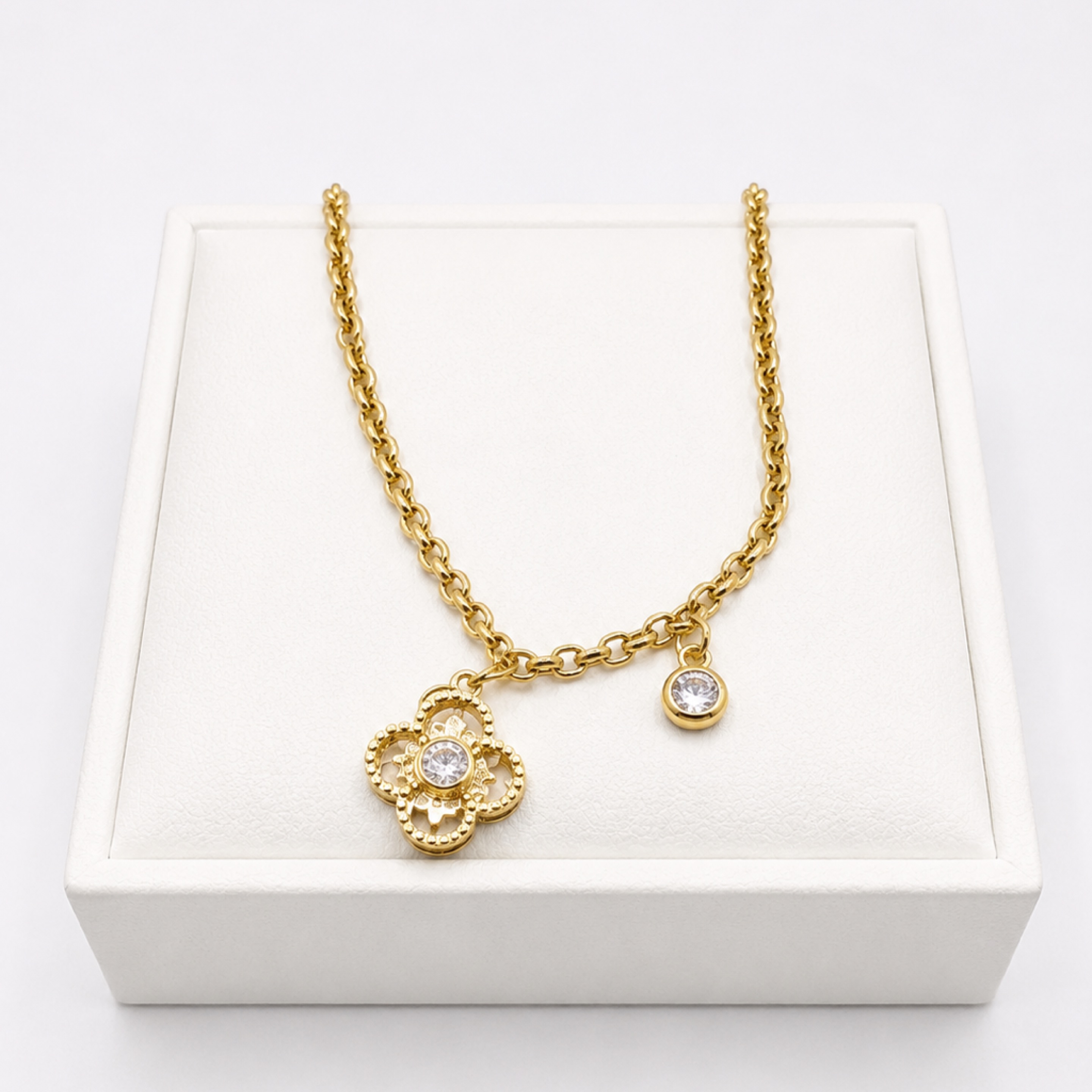 Gold Clover Necklace