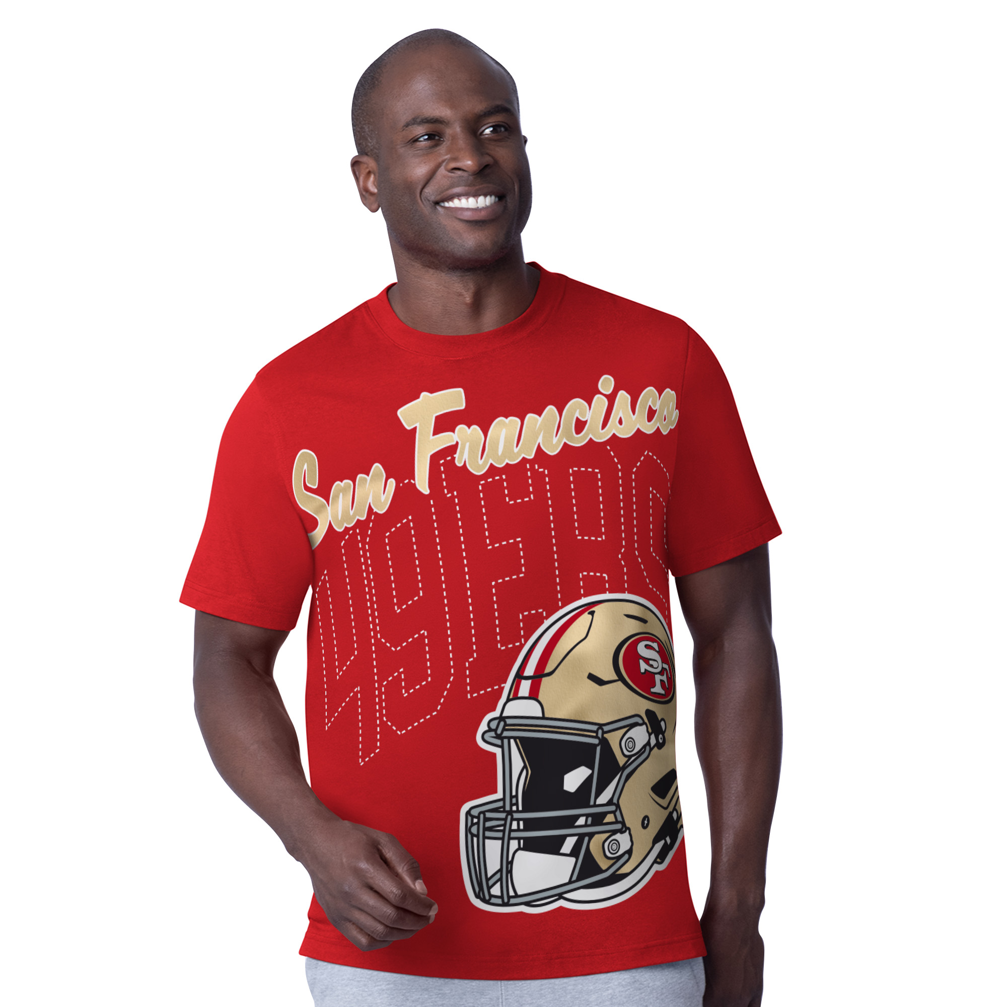 San Francisco 49ers Red Precision Starter Brand Shirt
