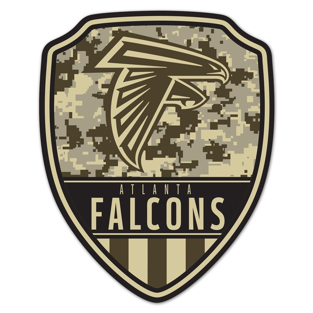 Atlanta Falcons Wood Shield Shaped Sign - 11x14"