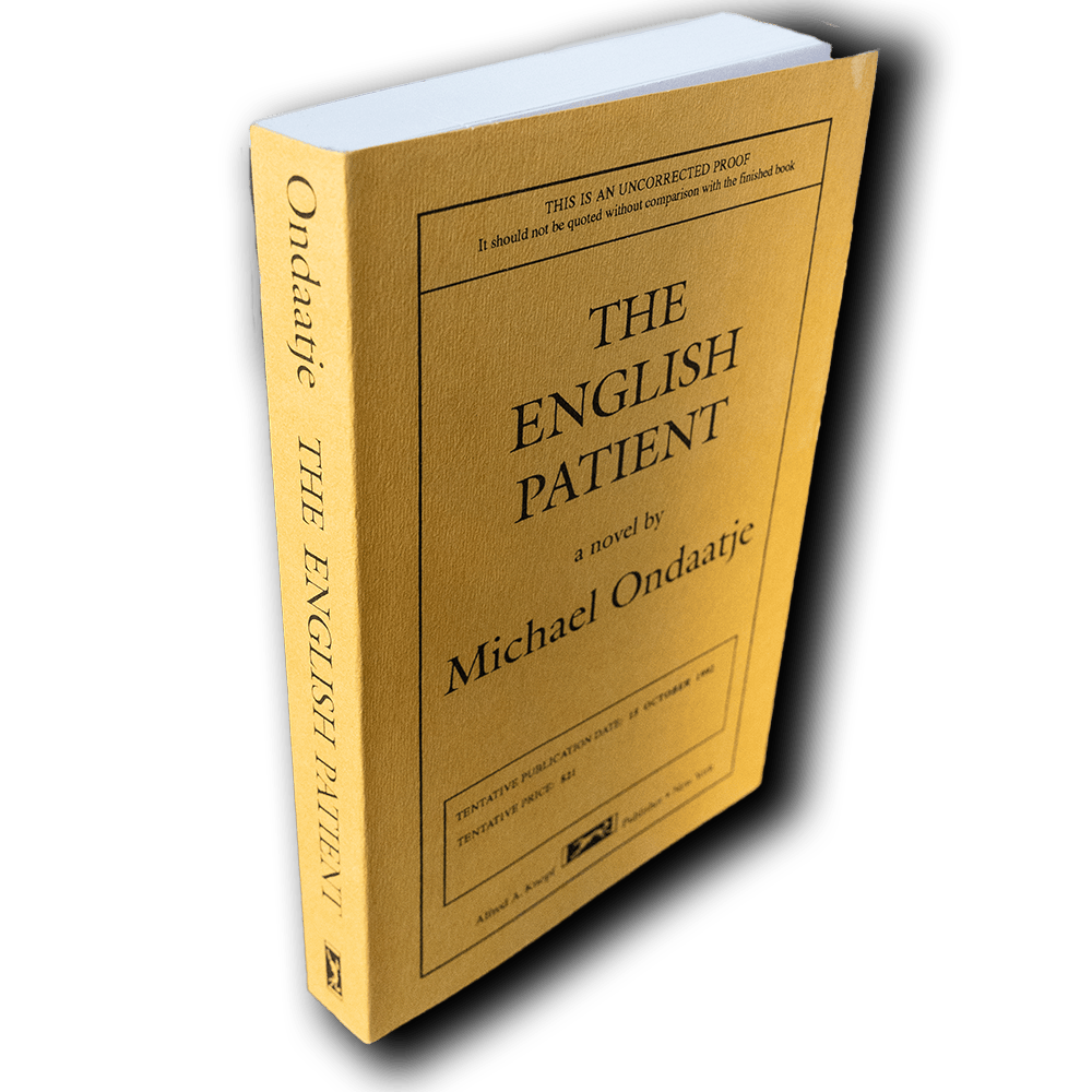 Ondaatje, Michael -- The English Patient Proof [Book]