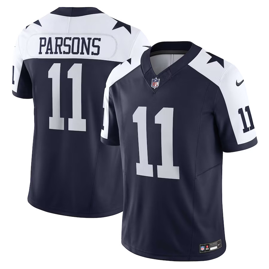 Dallas Cowboys Micah Parsons #11 Retro Navy Nike Vapor Limited F.U.S.E Jersey