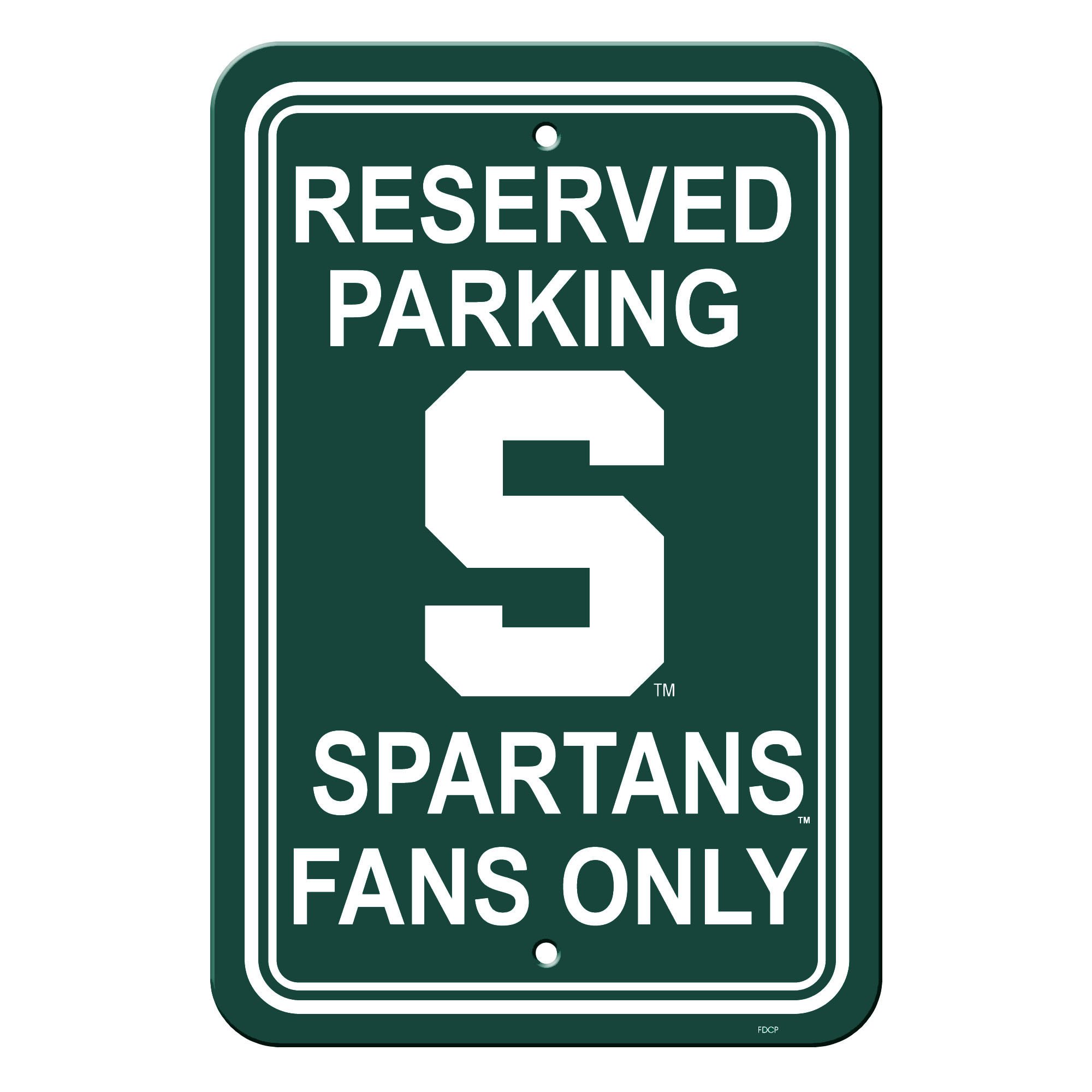 Michigan State Spartans Sign Reserved Parking Sign 12x18"
