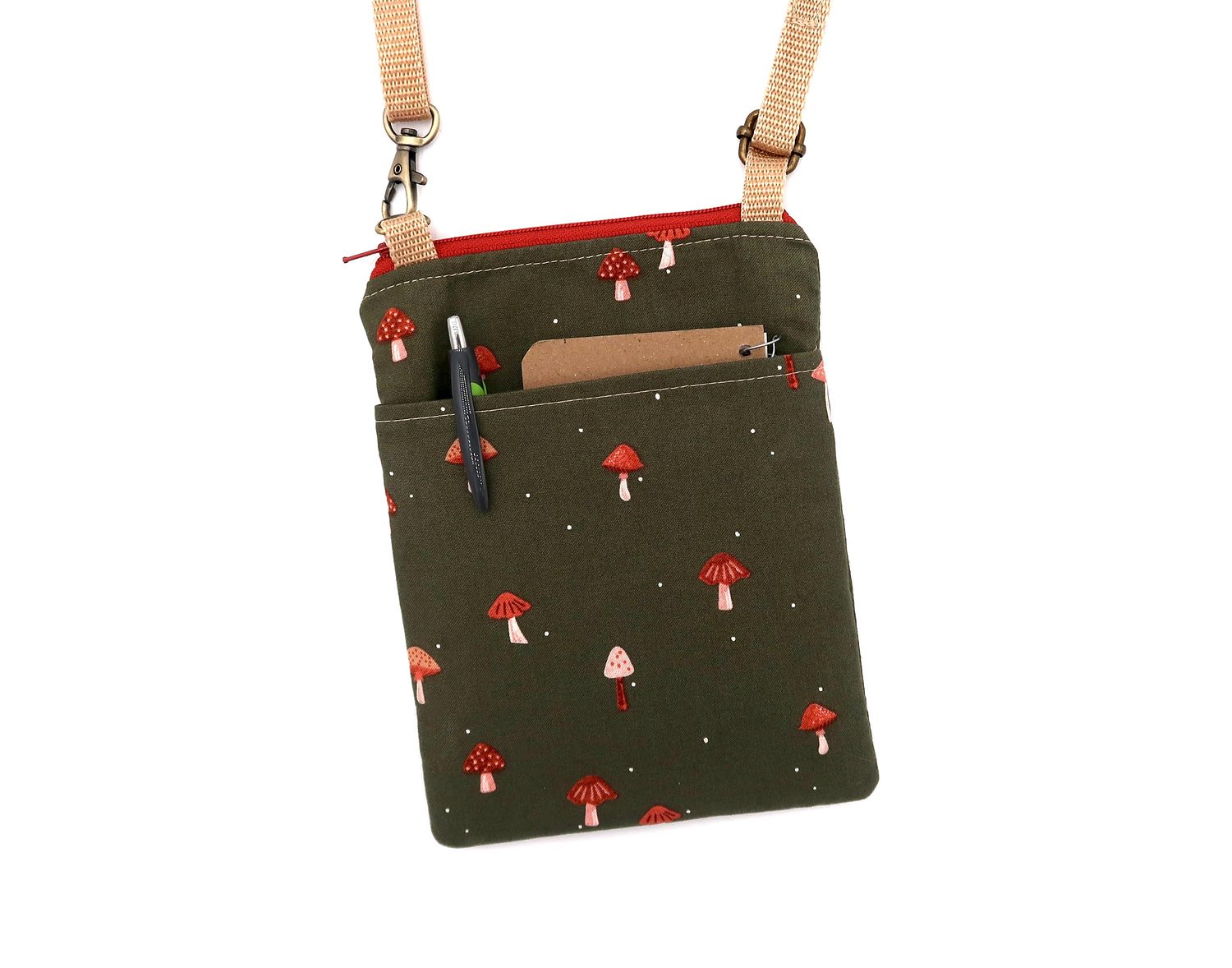 Small Crossbody Bag – Darling Mushrooms, photo 6 of 7