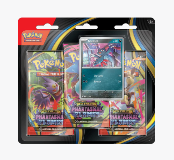 Pokémon TCG: ME02 Phantasmal Flames Three Pack Blister img